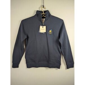 Gear For Sports Quarter Zip Pullover Mens SMALL Navy BNP Paribas Open Tennis NEW